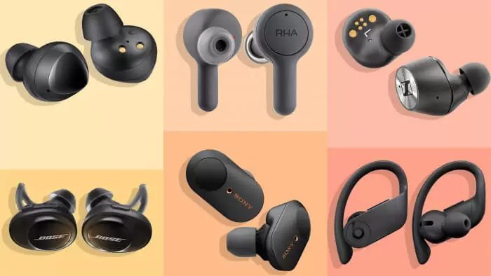 Casti bluetooth earbuds TWS premium pe masa
